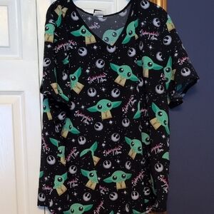 Grogu Scrub Top